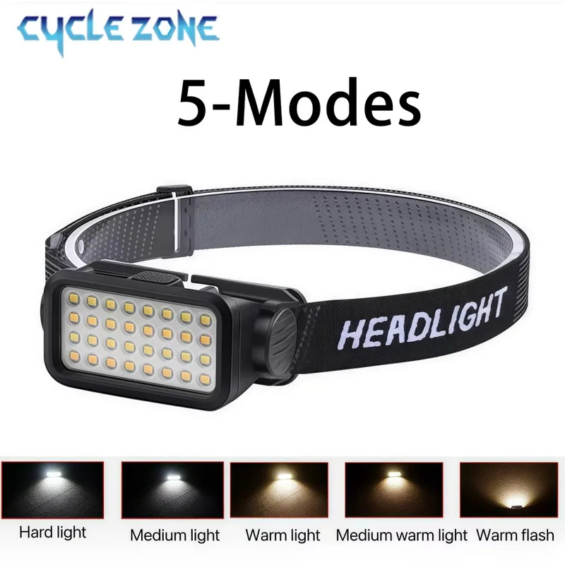 Rechargeable Headlamp with 32  - Outdoor Adventure At ulasan dan harga
