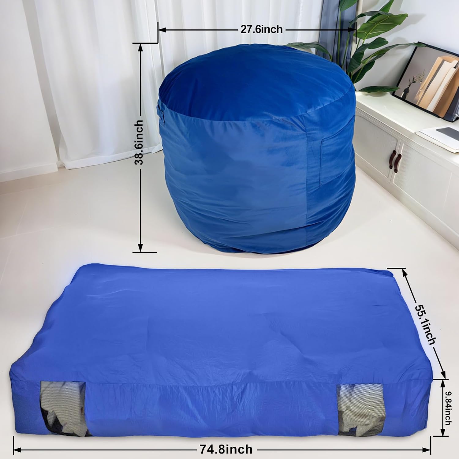 Bean Bag Chair and Sensory Cra - Crash Pad Folding ulasan dan harga